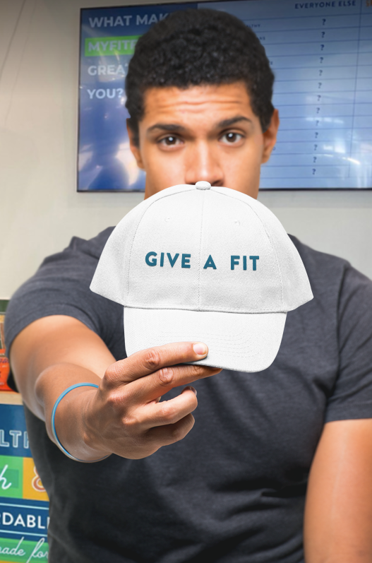 My Fit Foods "Give A Fit" Hat (White)