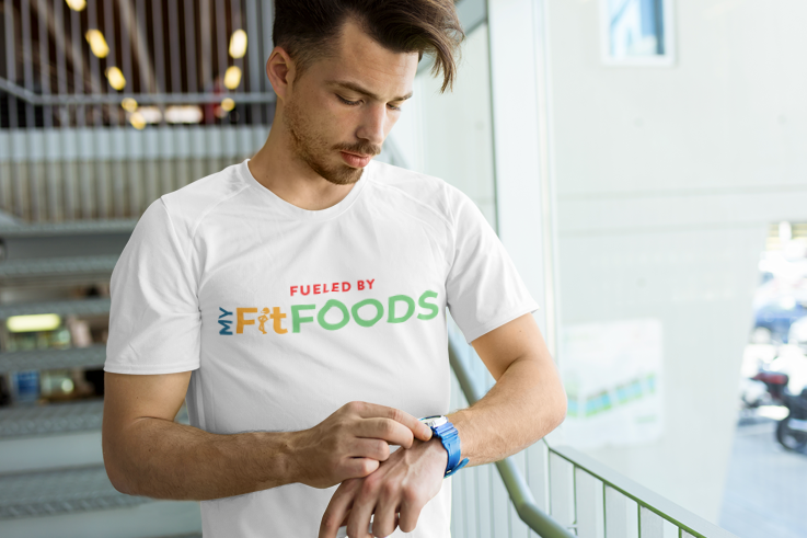 
                  
                    My Fit Foods "Give A Fit" T-Shirt (White)
                  
                