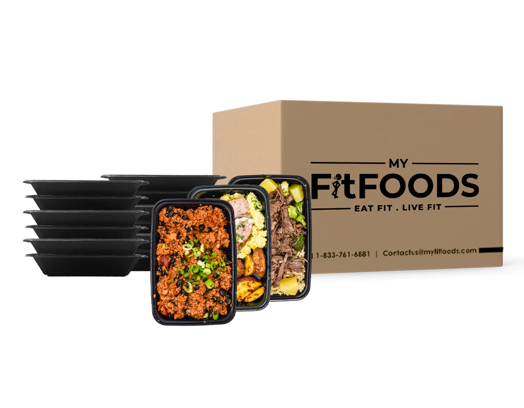 image of MyFitFoods meal box with meals